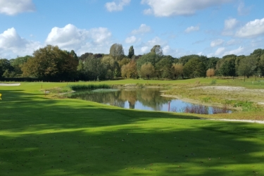 Een overzichtsfoto van golfbaan op Landgoed Coudewater in Rosmalen