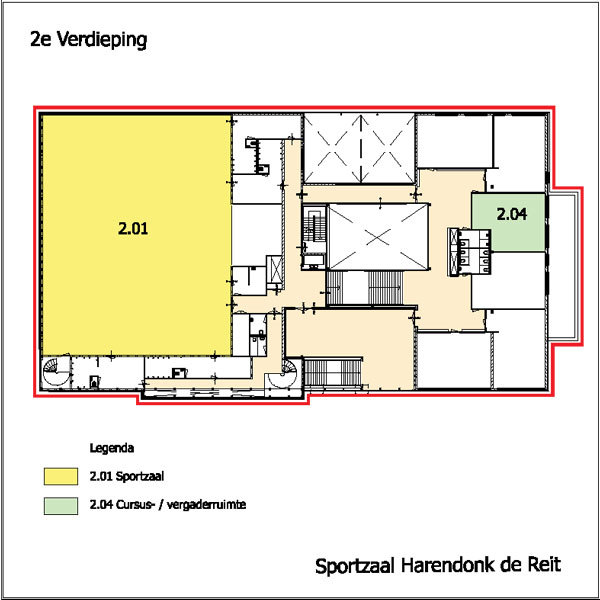 Hdr Plattegrond Sportzaal