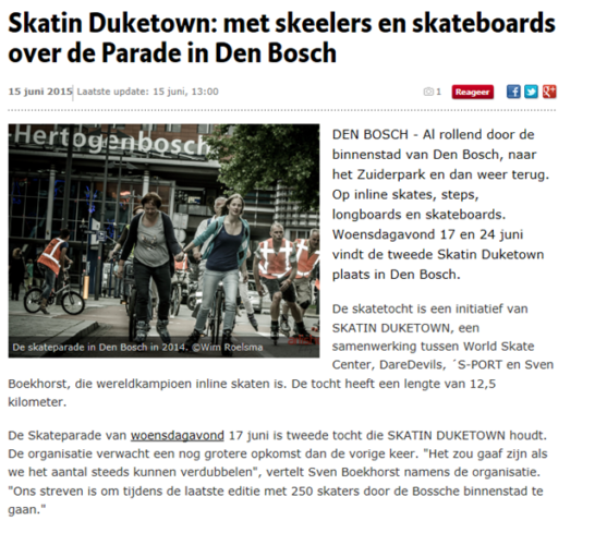 Foto Krantenartikel Brabants Dagblad Publicatie Skatin Juketown Juni 2015 Jpg 01