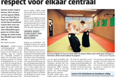 Afbeelding van artikel Aikidoschool Jushin Ryu Stadsblad S Hertogenbosch 17 Februari 2016