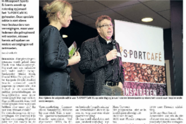 Afbeelding over artikel over S-Portcafe Xl in Stadsblad