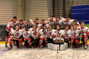 Afbeelding Groepsfoto Red Eagles Ijshockey U16 2018