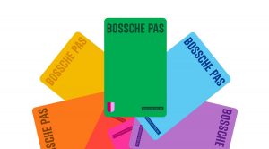 Kleurrijke kaarten met de tekst Bossche Pas